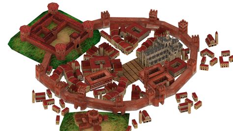Where were medieval towns built and why?
