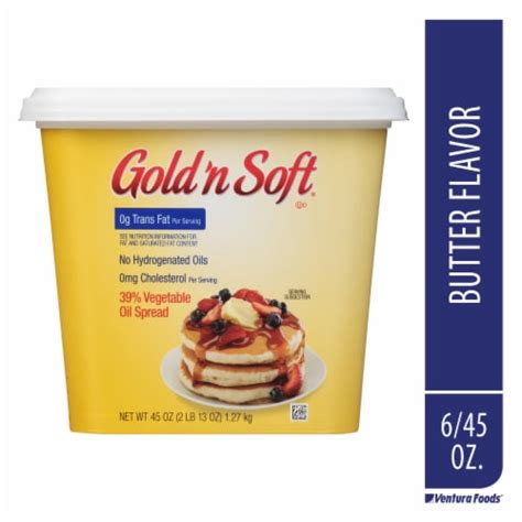 What are the ingredients in gold and soft margarine?