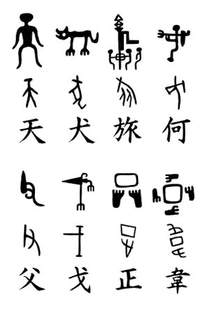 How was oracle bones used to write the history of each dynasty in Shang civilization?