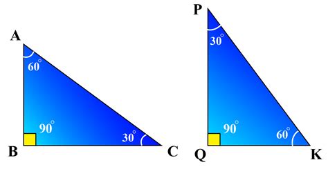 What is the 30-60-90 triangle rule?