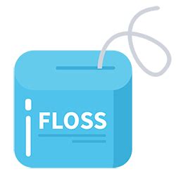 What is the hard chunk when flossing?