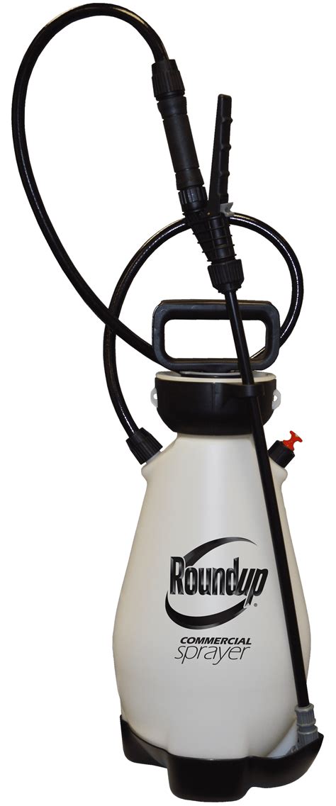 How do you clean a pump sprayer after using Roundup?