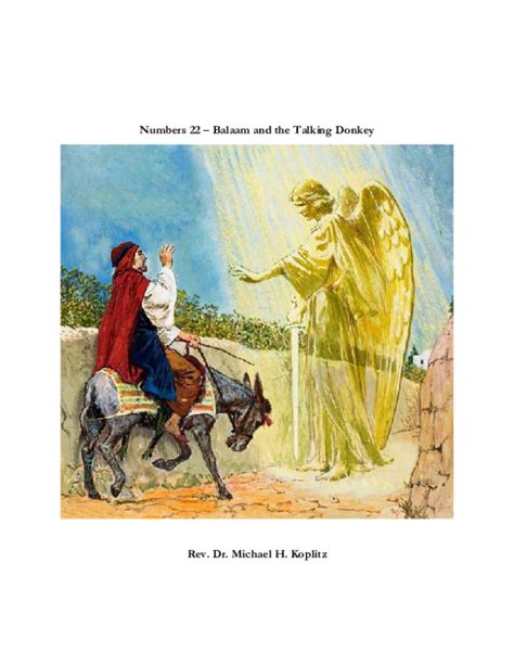 What does the story of Balaam teach us?